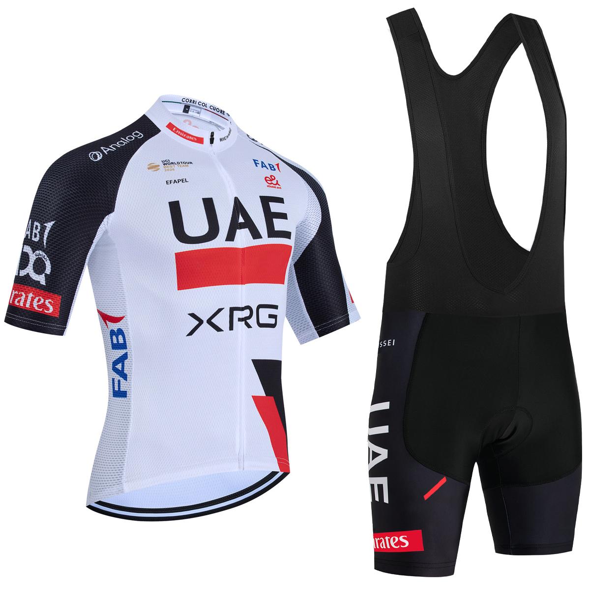 

New Tour 2026 UAE Cycling Jersey Road Bike Maillot JERSEY Shorts Set Men Women Fast Dry Ropa Ciclismo Bicycl T-shirt Clothing 3XL