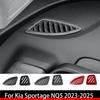 LHD/RHD For Kia Sportage NQ5 -2025 Car Tuning 2PCS Carbon Fiber Front Side Air Vent Outlet Cover Trim Accessories