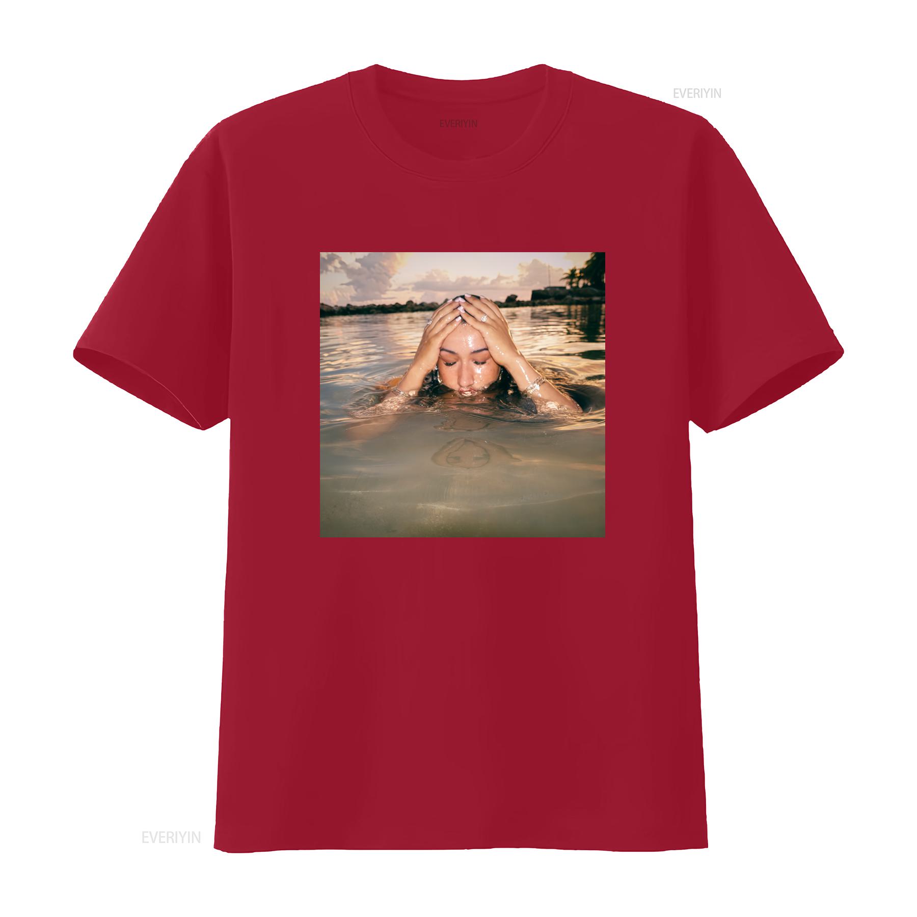 

Cleo Sol T Shirt Gold Album Beach Scene Design Summer Fashion vintage Washed Comfortable Stretched fashion Casual Slightly S