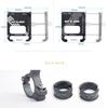 Aluminium Fahrrad Handyhalterung, 3,5-7 Zoll Universell Mehrwinkel Drehbar Fahrrad & Motorrad Lenker Handyhalter