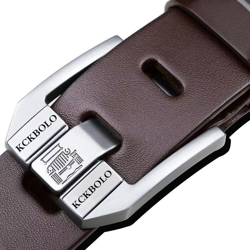 Trendy Unisex 2024 Automatic Waist Belt With Highquality Pin Buckle For Fashion