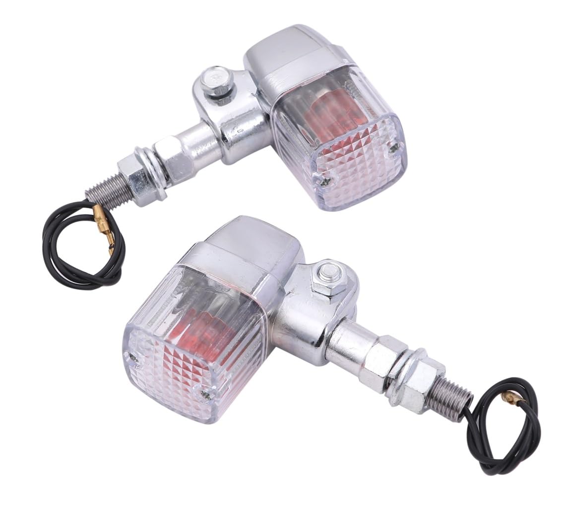 

Square Type European Plated Turn Signal Stays Included, Clear, Smoke, Orange Lens, Various Zephyr