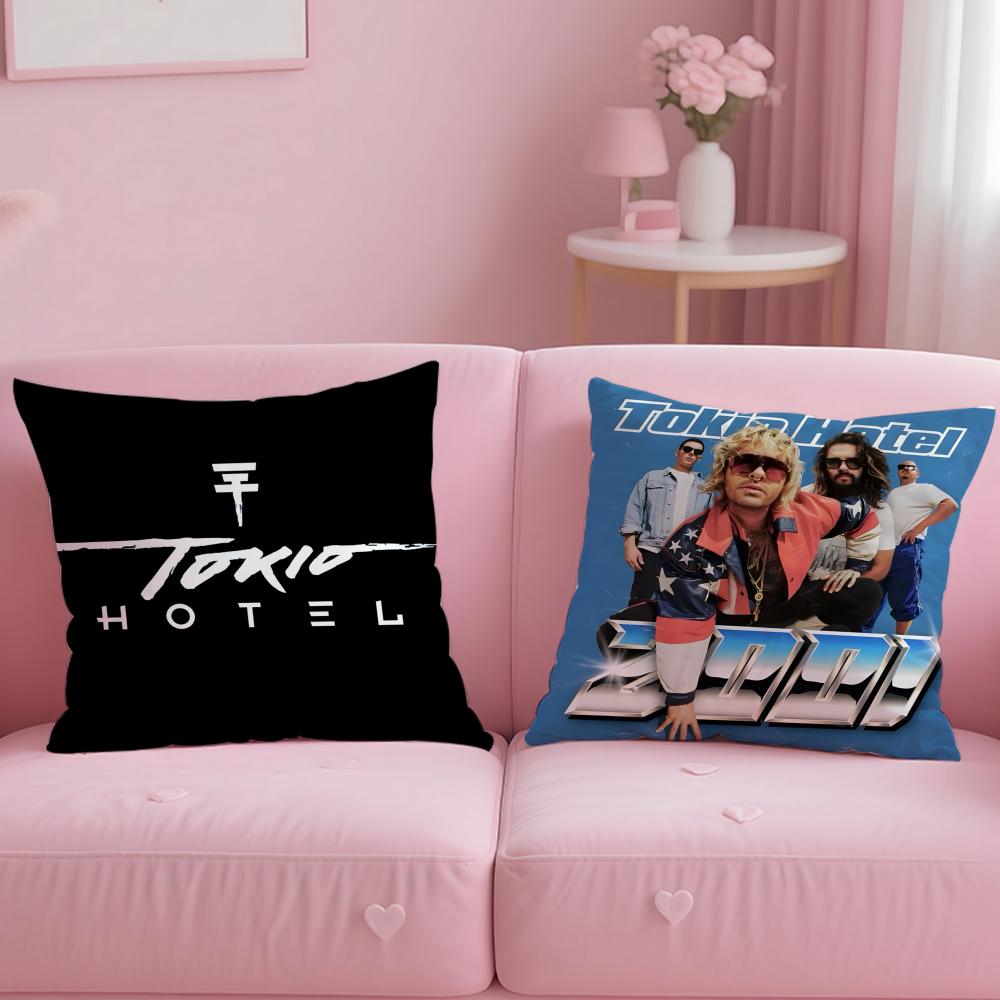 Classic Band Tokio Hotel Cushion Cover Soft EasyWash Pillow Case Versatile for Couch Bed Travel and Office
