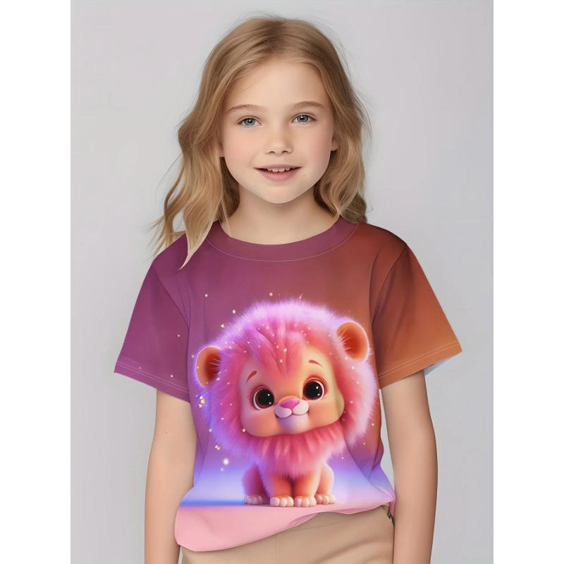 

Летние детские футболки с героями мультфильмов, забавные футболки с 3D-принтом с изображением животных и собак, модная детская одежда с коротким рукавом для мальчиков, повседневная одежда 160CM