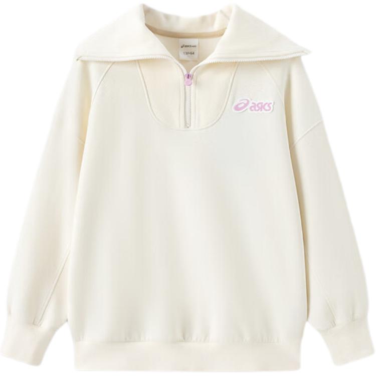 Asics Japanese Trendy Sweatshirt Ecru Teenagers 333241214019-8853 110