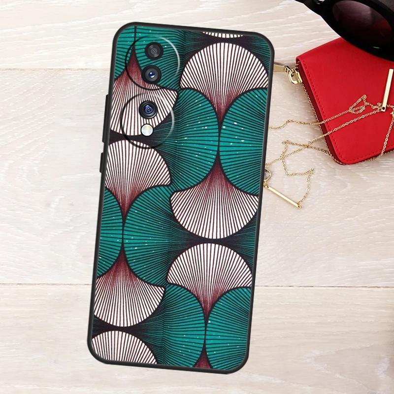African Wax Fabric Case For Honor Magic 8 5 6 7 Lite X9a X9b X9c X9d X8b X8c Win RT 50 70 90 200 400 Pro Cover