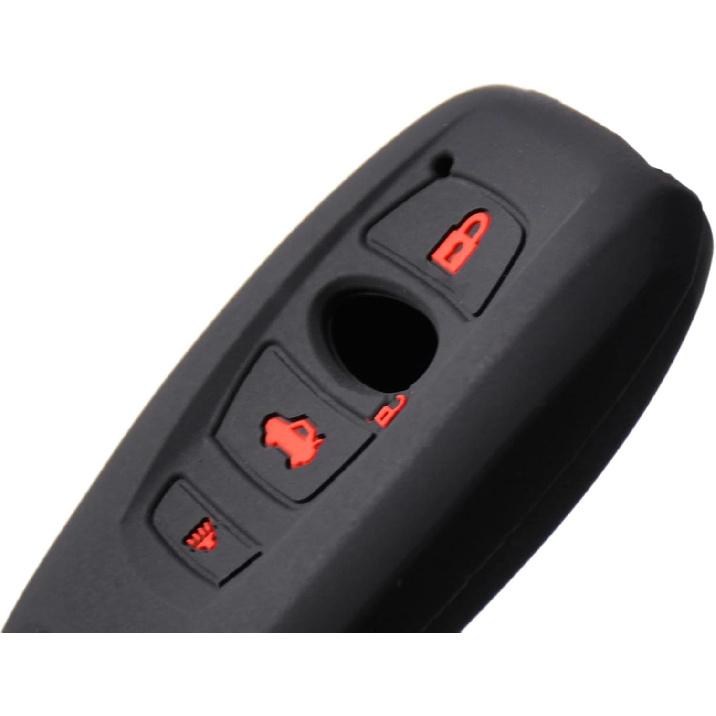 Silicone Key Fob Cover Case Protector Compatible with Subaru BRZ Legacy Outback Ascent Crosstrek Forester WRX STI