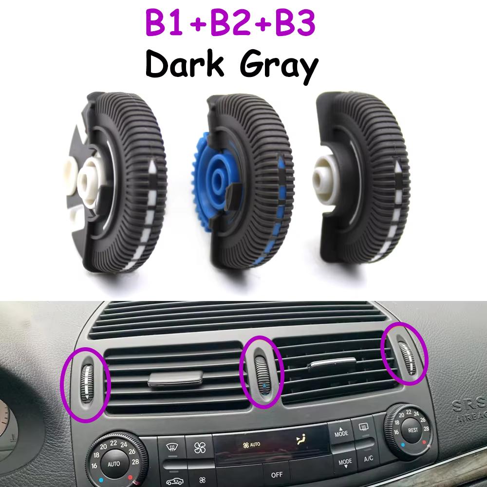 W211 2/3PCS Front Left Right Air Conditioner Ac Vent Base Roller Knob For Mercedes Benz E Class 2003-2008 E230 E280 2118300054