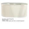 Cable Management Box with Lid Power Stripe Surge Protector Charger Adapter TV Computer Wire Desk Cord Hider Organizer Case Concealer