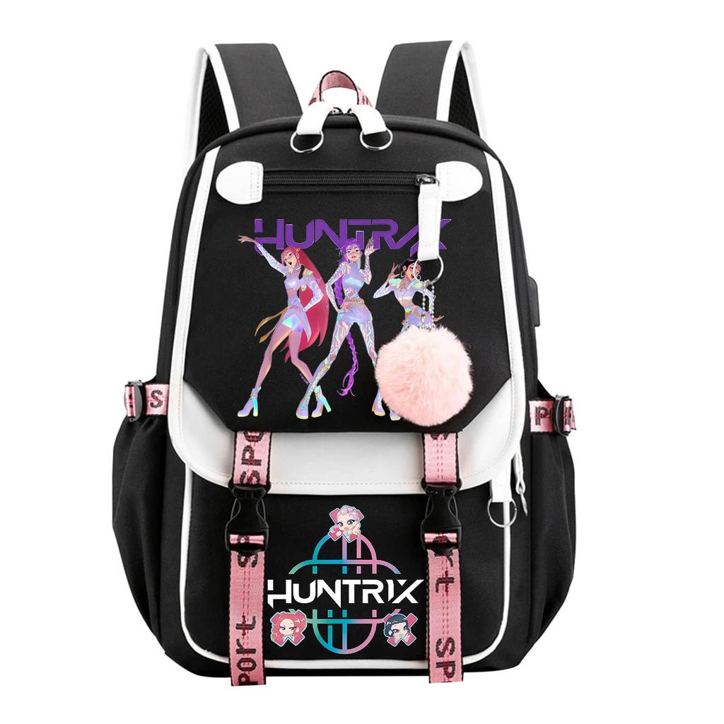 Large Capacity Schoolbag with Shoulder Strap; Student Three-piece Pencil Case Set