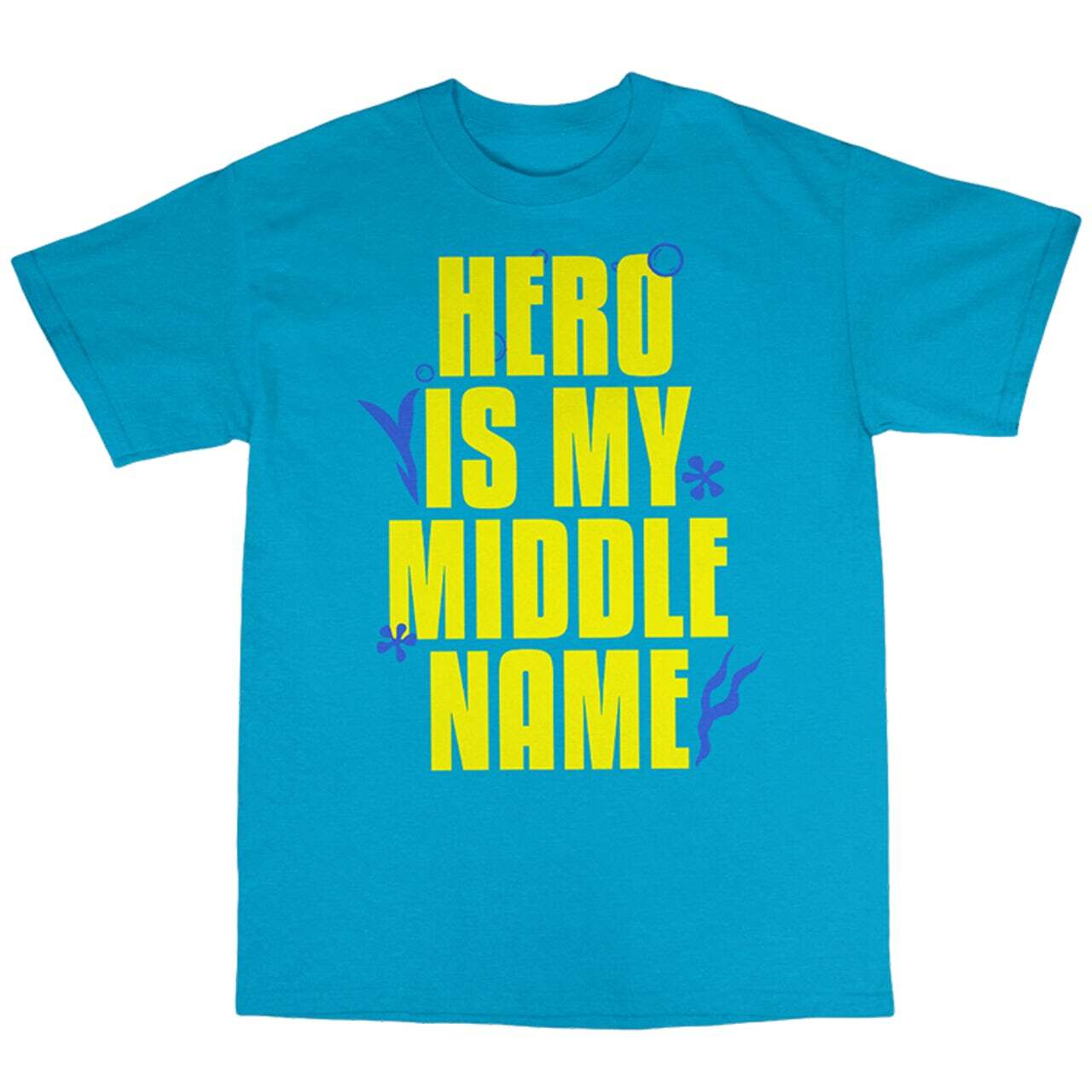 SPONGEBOB SQUAREPANTS The Broadway Musical t-shirt HERO IS MY MIDDLE NAME YOUTH S