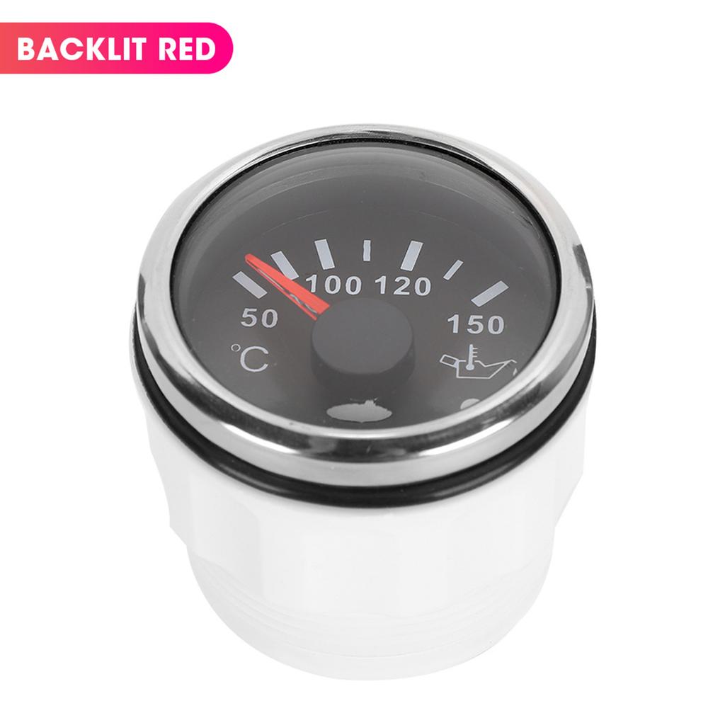 Oil Temperature Gauge 52mmCelsius2in Intelligent Alarm 316 Stainless Steel for Car Boat