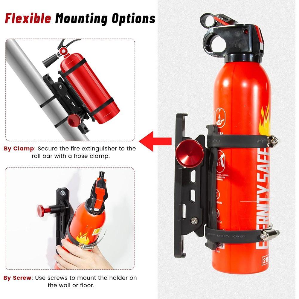 Adjustable Mounting Fire Extinguisher Mount Fire Extinguisher Bracket  for Car Motorcycle
