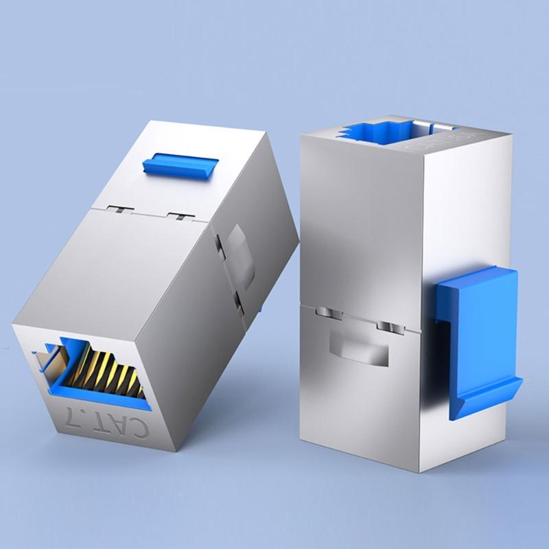 RJ45 Ethernet Coupler 10Gbps High Speed Transmission LAN Cable Extender Electromagnetic interference Shielded For Wall Plate And Patches Panel