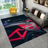 Alfombra de Coche de Carreras A-Aprilia Logo Moto para Sala de Juegos Dormitorio Sala de Estar Sofá Decoración del Hogar, Alfombra para Zona de Juegos Infantil Felpudo Antideslizante