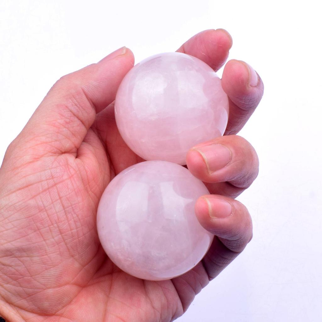 Rose Quartz Polished Crystal Ball (1.6-5cm) - DIY Crafts & Home/Office Decor