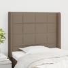 VidaXL Headboard with Ears Taupe 83x16x118-128 Cm Fabric3119558