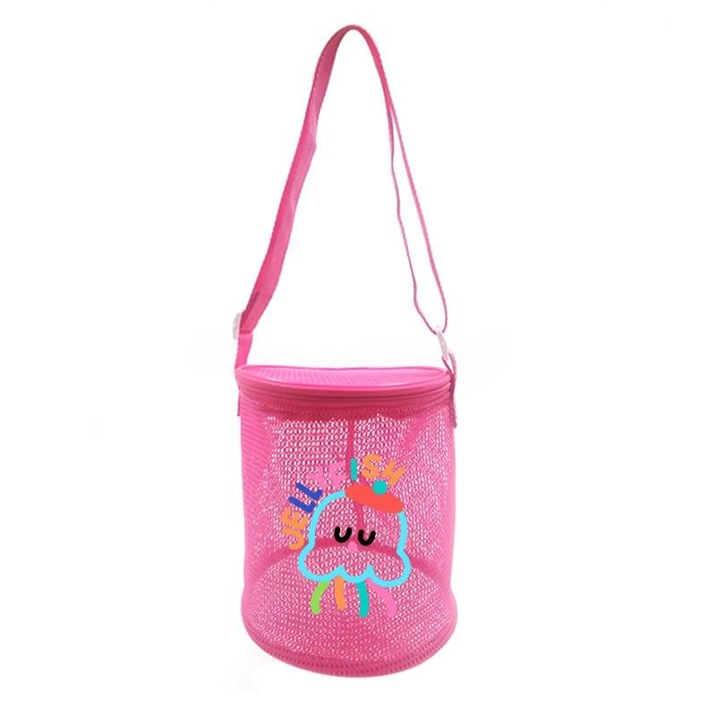 Cute Cartoon Beach Mesh Bag Children's Beach Toys Miscellaneous Items Shell Storage Bag, Beach Mesh Bag Children's Fashion Bag Accessories