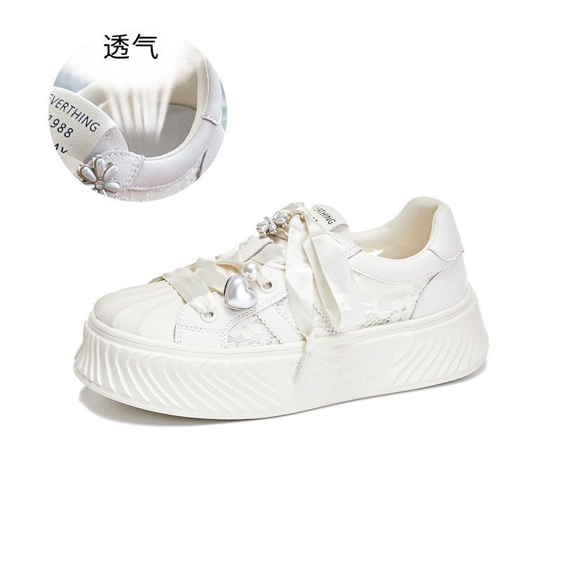 Foam Bottom Shell Head Little White Shoes Women's Summer New Thick-soled Casual Breathable Women's Shoes Sports Versatile Board Shoes