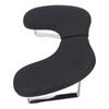 Nail Arm Rest for Nail Tech Detachable U Shape Soft PU Folding Manicure Hand Rest for Salon Home Black