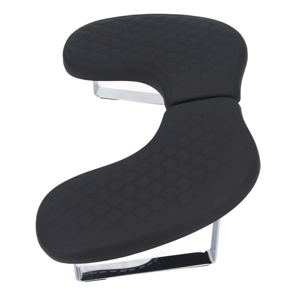 Nail Arm Rest for Nail Tech Detachable U Shape Soft PU Folding Manicure Hand Rest for Salon Home Black