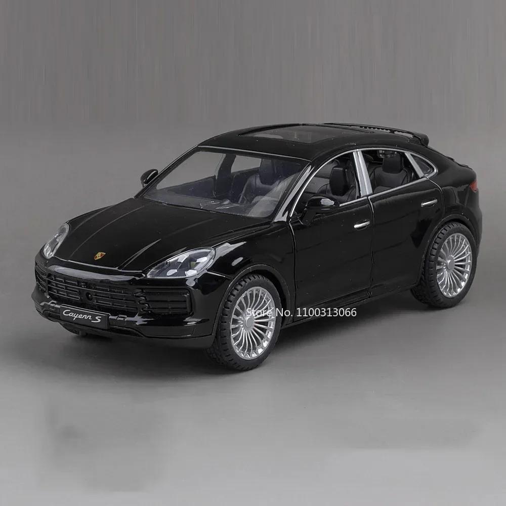 1:24 964 Cayenne S Alloy Models Cars Diecast Toy Doors Opened Vehicles Models Wheel Pull Back Sports Car Kids Festival Present