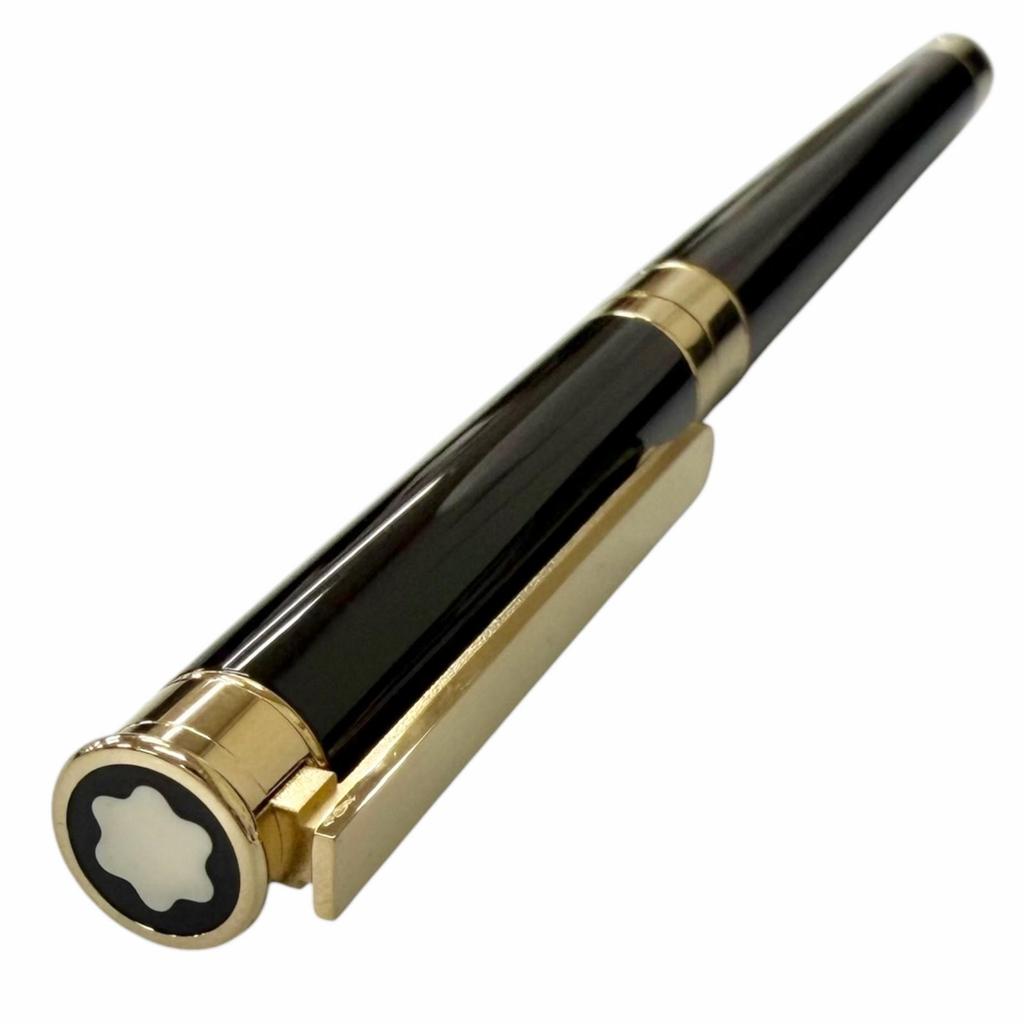 Excellent MONTBLANC fountain pen Noblesse Cap type black 18K mens Used
