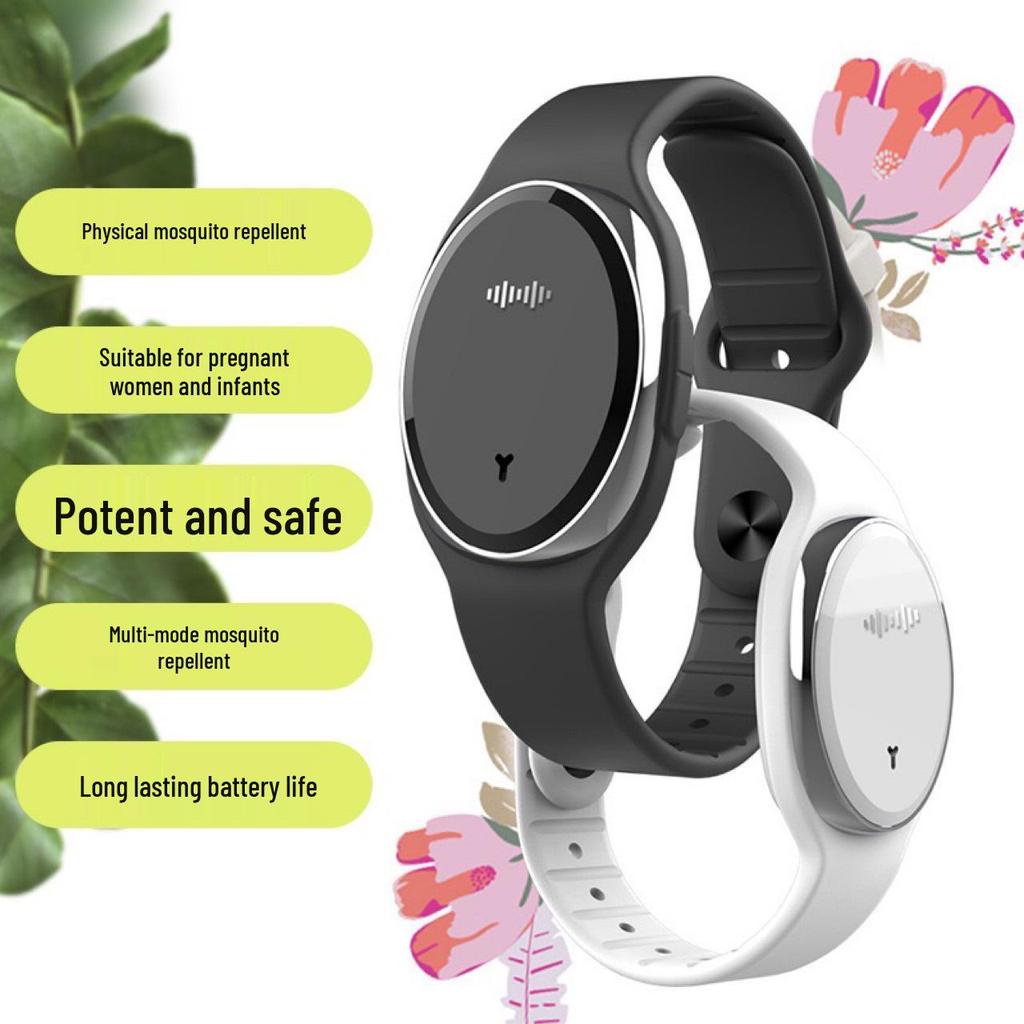 M18 Ultrasonic Mosquito Repellent Bracelet: Travel-Safe, Silent, Long-Lasting Battery, Safe for Pregnant Women & Babies.