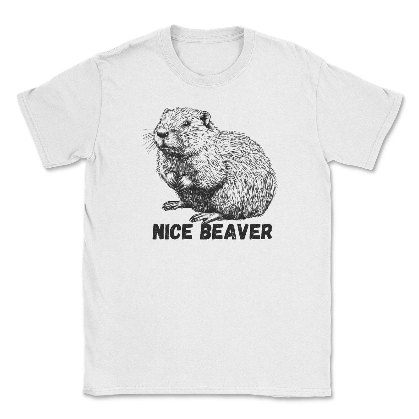 Nice Beaver T-Shirt funny rude tshirt animal tee S