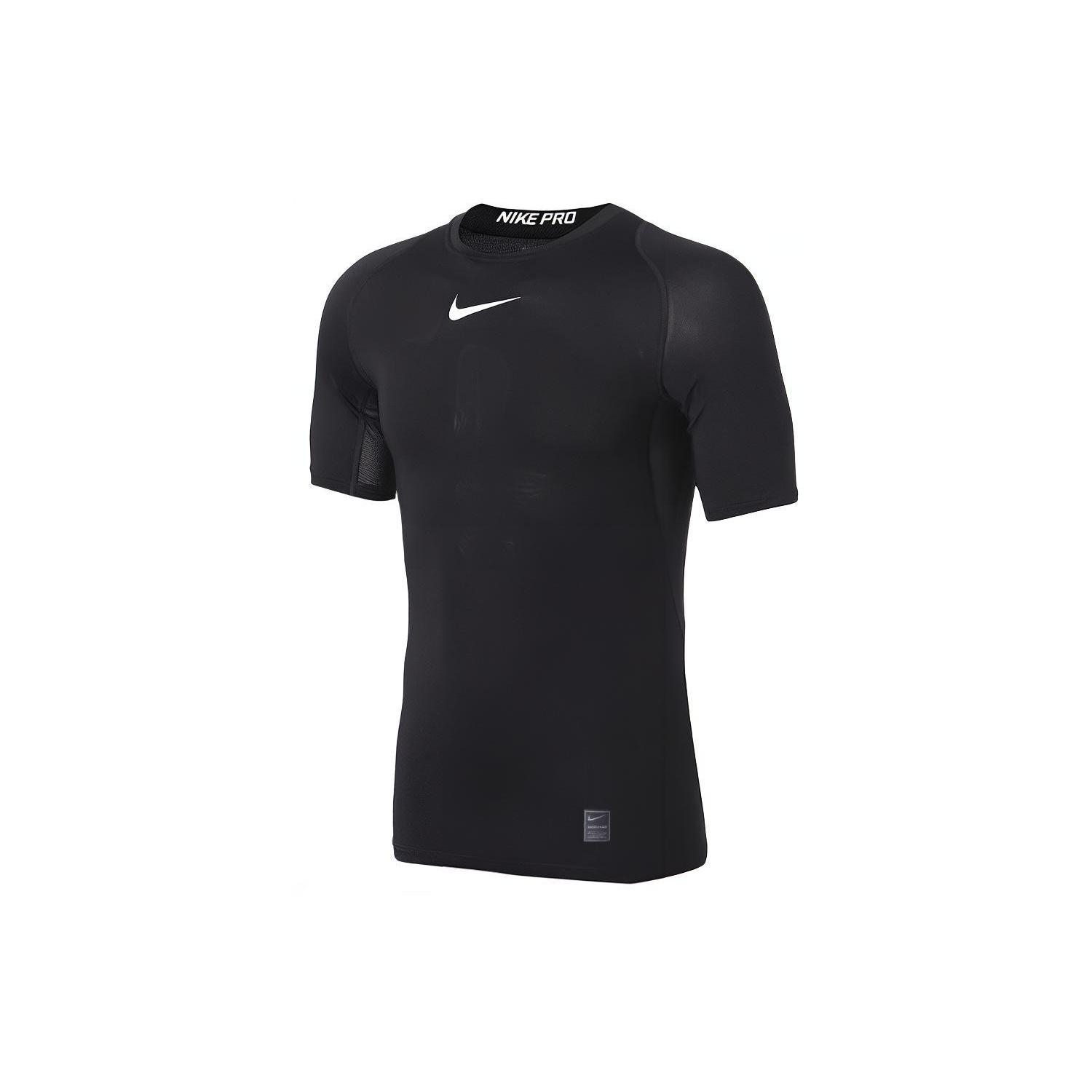 Nike Pro Quick Dry Training Sports Short Sleeve Black Men s 838092-010 M