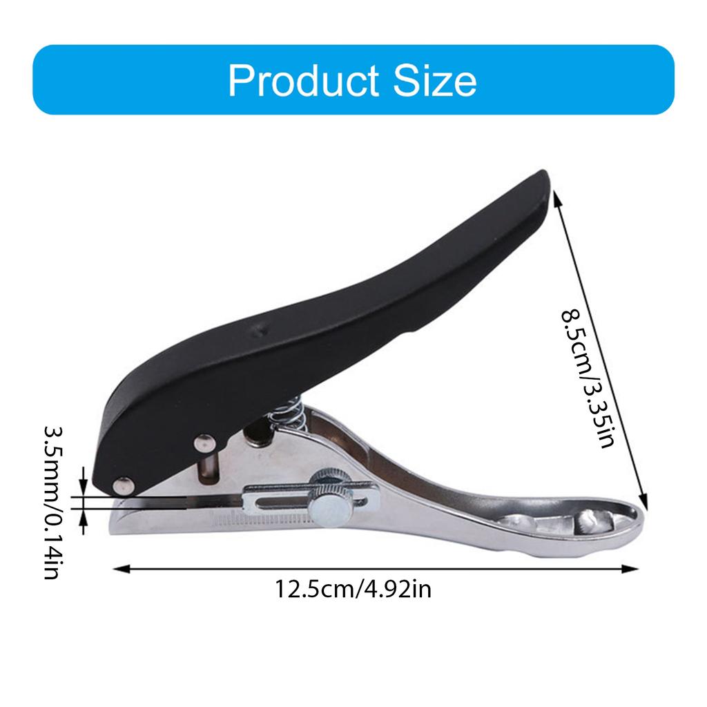 Portable Punch Pliers 10mm Hole Card Punching Tool Hand Countersink Drill Punch Tool for Cardboard Paper Crafts Labels