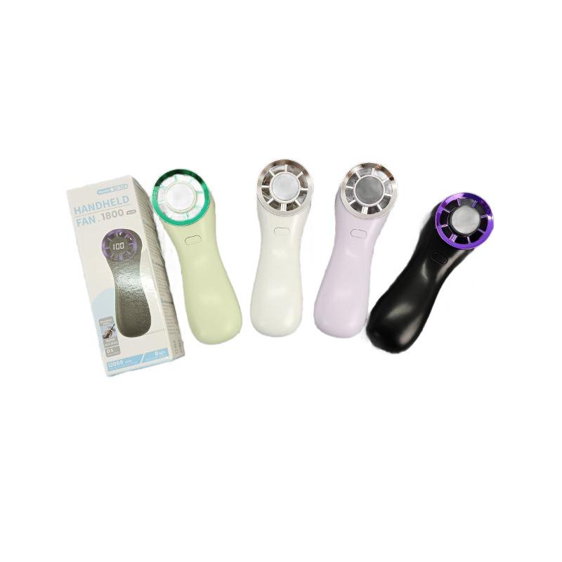 100-Speed USB Portable Silent Mini Fan with Digital Display - Handheld, Long Battery Life, Fits in Girls' Bags