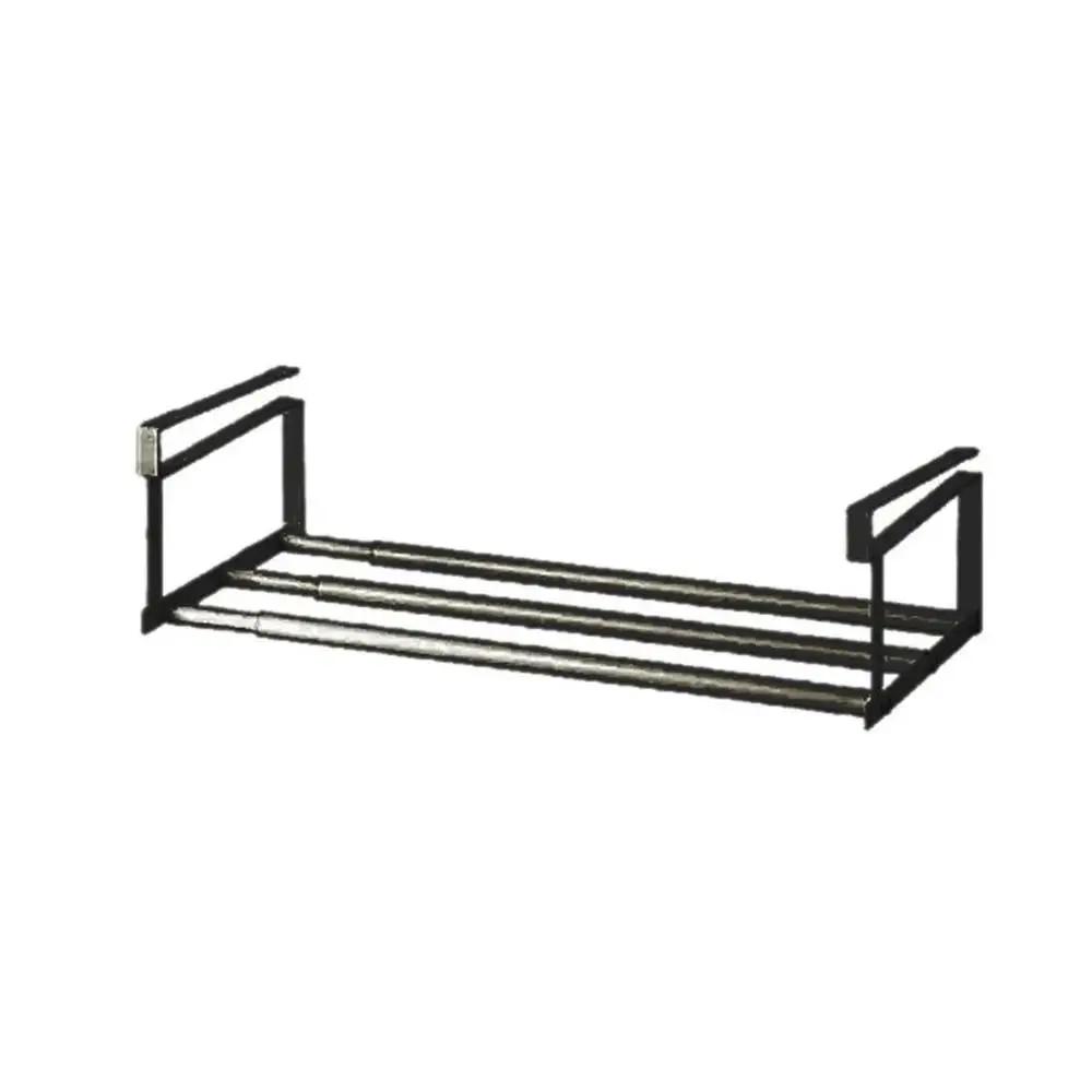 

Simple Partition Shoe Tray storage Household Retractable Under Hanging Layered Space-Saving Multi-Purpose Cabinet Class Shelves чорний