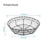 Wrought Iron Multi-Use Basket for Bread, Vegetables, Fruits & Miscellaneous Items