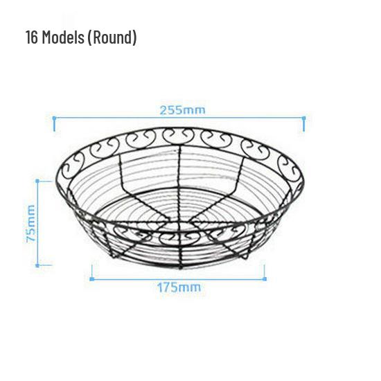 Wrought Iron Multi-Use Basket for Bread, Vegetables, Fruits & Miscellaneous Items