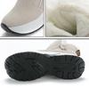 Dámské Sněhule Zimní Žena Klínky Boty na platformě Silná -Podrážka Plus Sametová Silná Teplá Krátká bota do poloviny lýtek Botas De Mujer