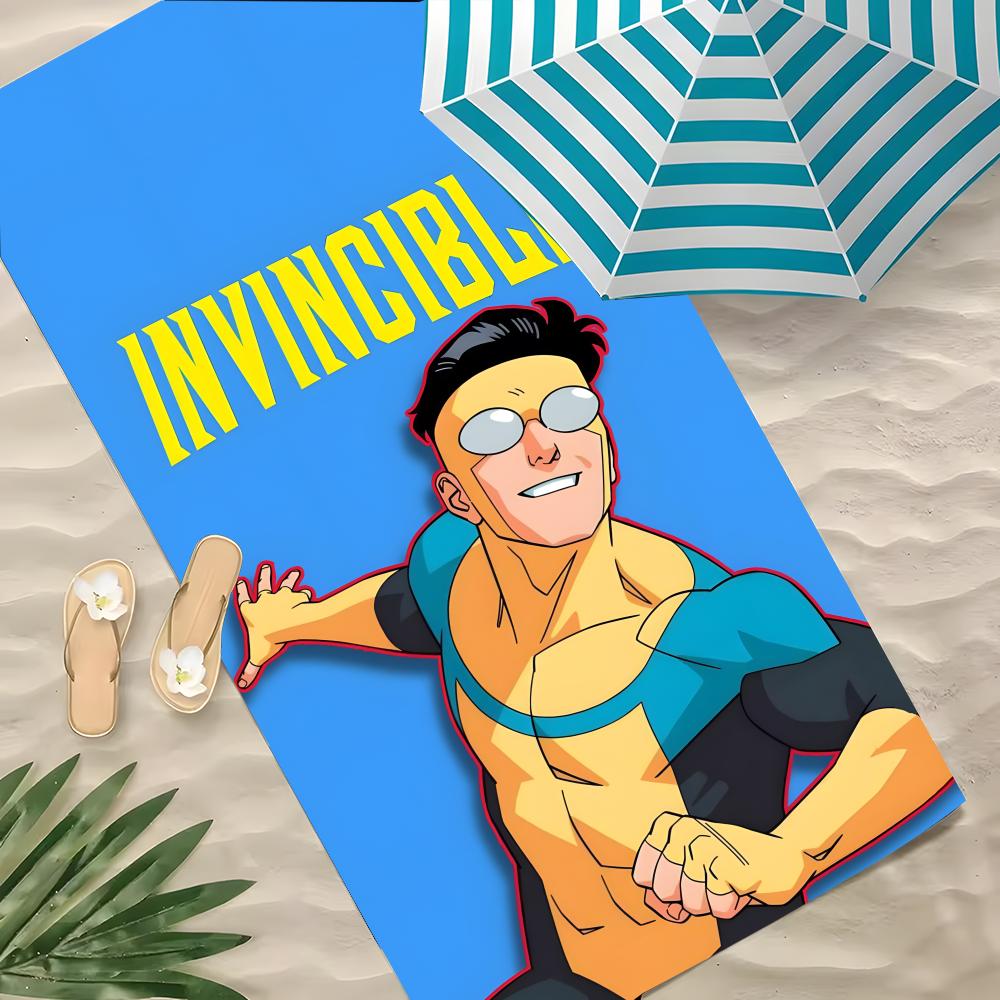 Movie Invincible Towel Polyester Beach Towel Quick Dry Sand Free Bath Towel for Summer Pool Travel Vacation