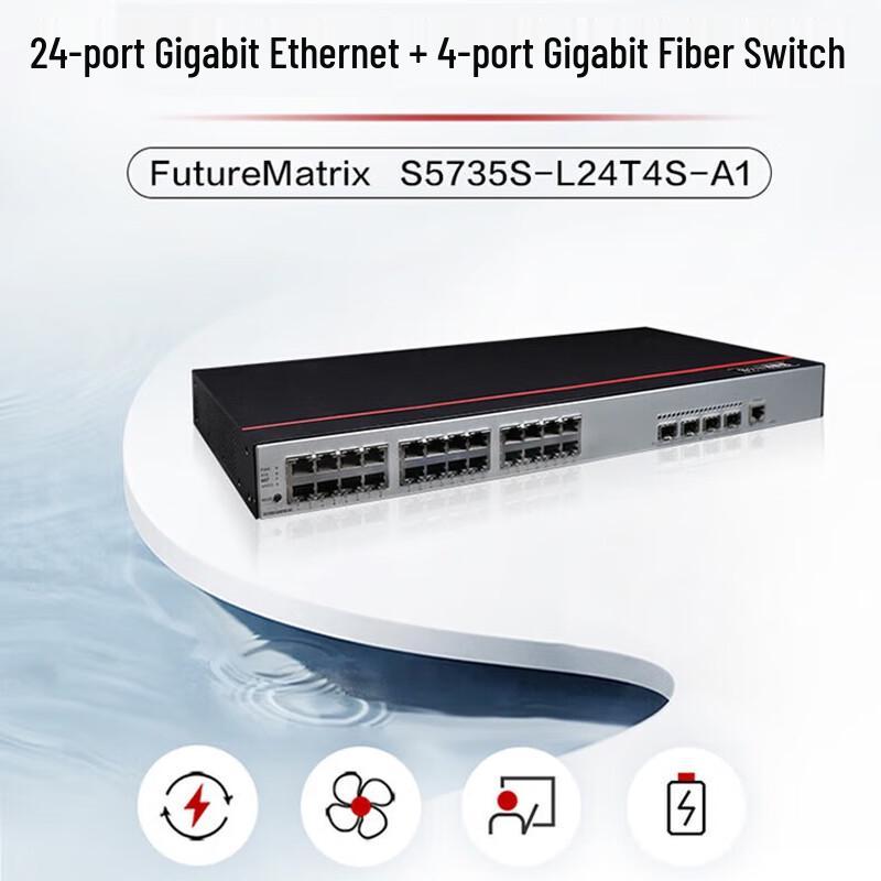 

Huawei S5735S-L24T4S-A1 24-Port Gigabit Enterprise Switch