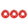3Pcs 18mm Aluminum Alloy   Shaft   Screw Nut Accessory Cycling Crank Cover(black)