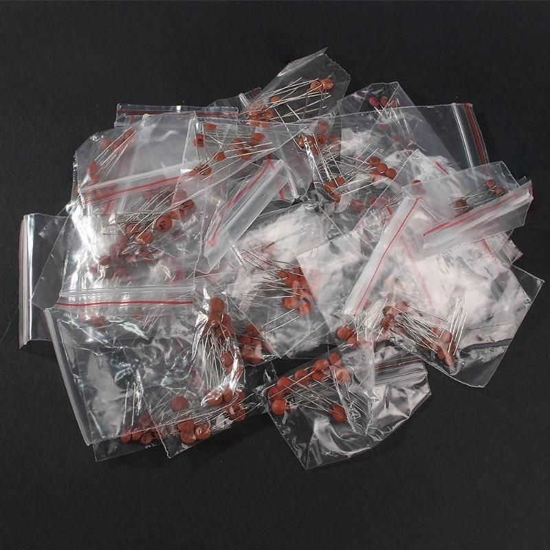 300PCS 960PCS Ceramic Capacitor Kit 2PF-0.1UF Direct Insertion Capacitance Assorted Set DIY Sample Pack