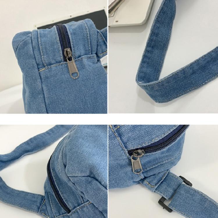 Denim Shoulder Bag Casual Handbag Women Girls Men Travel Crossbody Bag Tote Bags