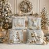 Christmas Tree Christmas Pillow Cover Soft Santa Pillow Cover  Party Decoration