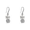 Exquisite Versatile Zircon Bow Ball Tassel Earrings - Luxurious, Shiny, and Sweet Ear Hooks
