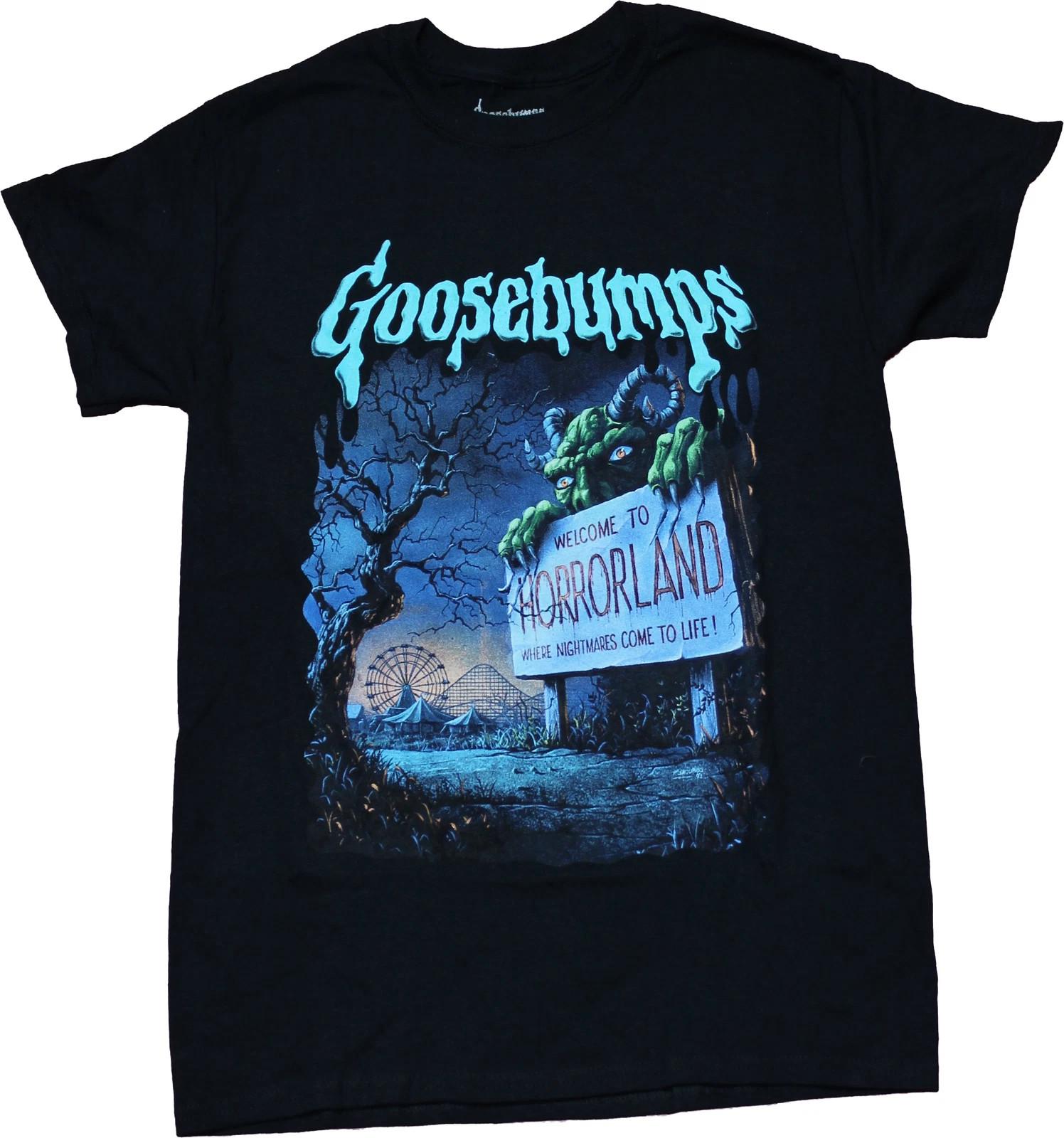 Goosebumps New Adult T-Shirt Welcome to Horrorland Rollercoaster Cover S-5XL Unisex T-Shirt XL