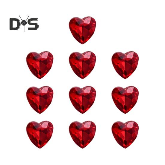 

10 шт. искусственных хрустальных страз для ногтей, красные мини-маникюрные стразы для дизайна ногтей для поделок и изготовления ювелирных изделий A