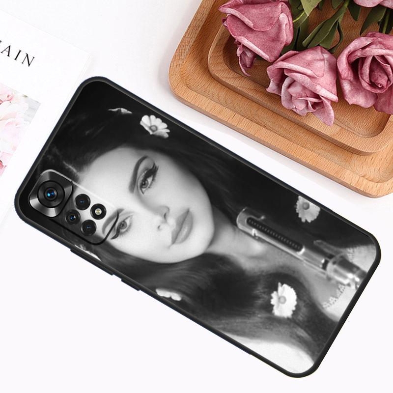 Singer Lana Del Rey Case For Xiaomi Redmi Note 11 10 9 8 12 Pro Plus 12S 11S 10S 9S Cover For Redmi 12C 10C 9C