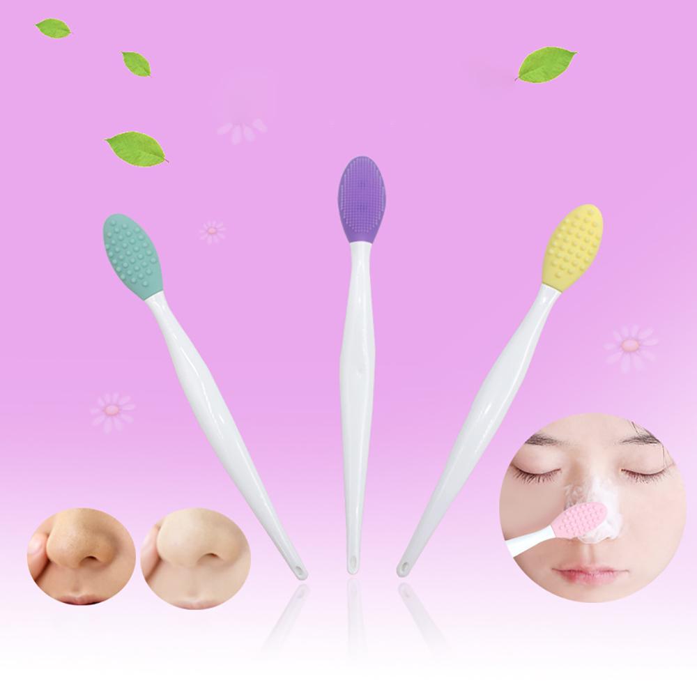 Buy Silicone Nose Cleaner Exfoliator Mini Head Blackhead Brush Clean Brush Facial Cleaning