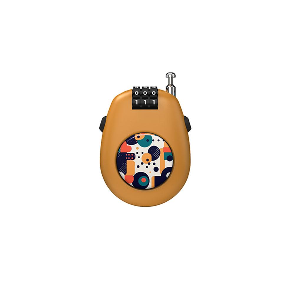 Motorcycle Helmet Combination Lock Portable Durable Retractable Steel Wire Anti-Theft Security Lock for Luggage Bicycle Wallet