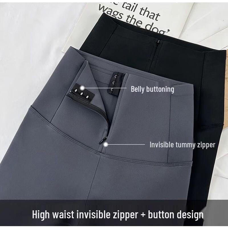 Langsha Women's Winter High-Waist Fleece-Lined Tummy Control Leggings