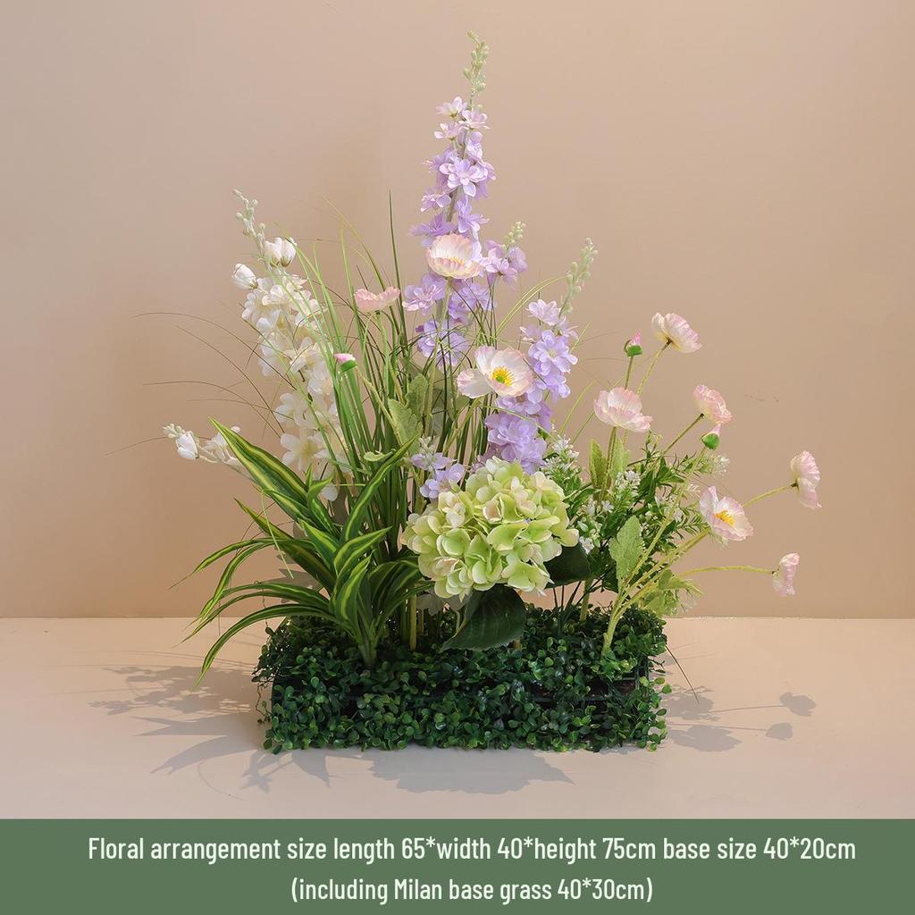 Artificial Green Plant Floral Arrangements for Indoor Decor in Hotels and Shops